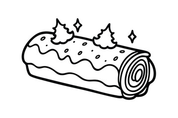 Yule Log Cake With Frosting