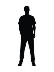 Man standing silhouette