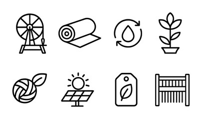 Eco-Friendly Textile Icons