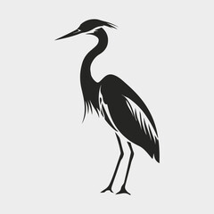 Obraz premium Buck Bird Simple Graphic Icon Bird Clip Art Illustration Art