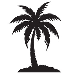 Obraz premium Palm Tree Silhouette Clipart