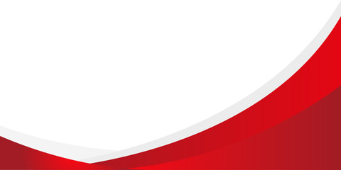 Red and white background with dynamic curves