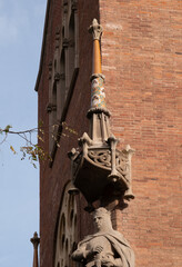 Barcelona Art Nouveau Museums, Spain. (Arquitectura modernista). Sant Pau hospital, Barcelona.