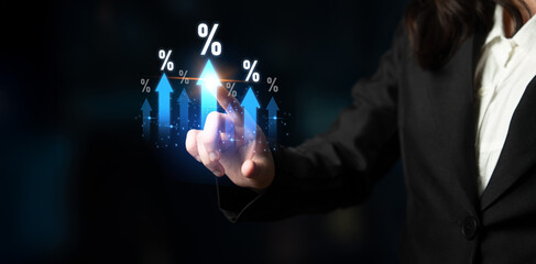 Rising interest rate reflects economic growth. Interest rate increase signals financial changes,...