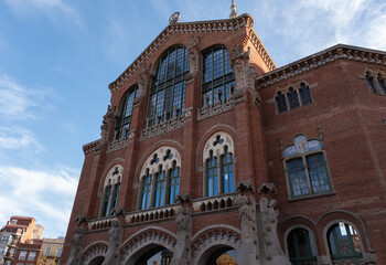 Fototapeta premium Barcelona Art Nouveau Museums, Spain. (Arquitectura modernista). Sant Pau hospital, Barcelona.