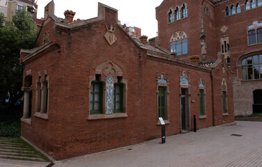 Barcelona Art Nouveau Museums, Spain. (Arquitectura modernista). Sant Pau hospital, Barcelona.