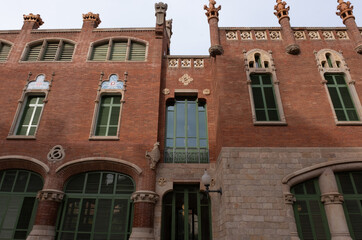 Barcelona Art Nouveau Museums, Spain. (Arquitectura modernista). Sant Pau hospital, Barcelona.