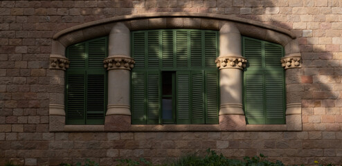 Barcelona Art Nouveau Museums, Spain. (Arquitectura modernista). Sant Pau hospital, Barcelona.