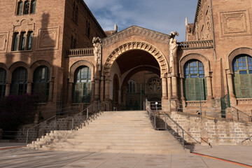 Obraz premium Barcelona Art Nouveau Museums, Spain. (Arquitectura modernista). Sant Pau hospital, Barcelona.