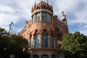 Barcelona Art Nouveau Museums, Spain. (Arquitectura modernista). Sant Pau hospital, Barcelona.