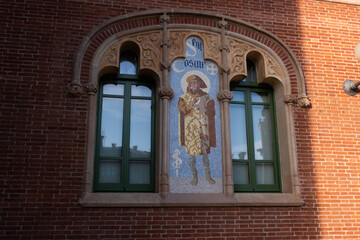 Barcelona Art Nouveau Museums, Spain. (Arquitectura modernista). Sant Pau hospital, Barcelona.
