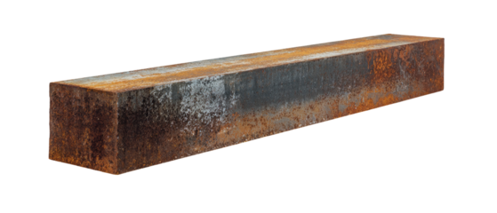 Rusted rectangular metal bar (1)