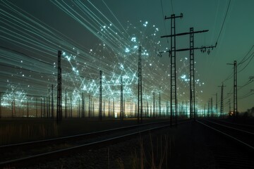 Innovative grid analysis enhancing data processing efficiency in urban environments at night, scope scanning and data processing over grid