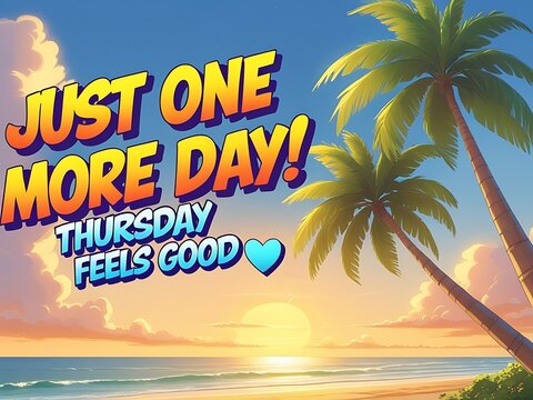 Tropical Thursday Sunset Beach.