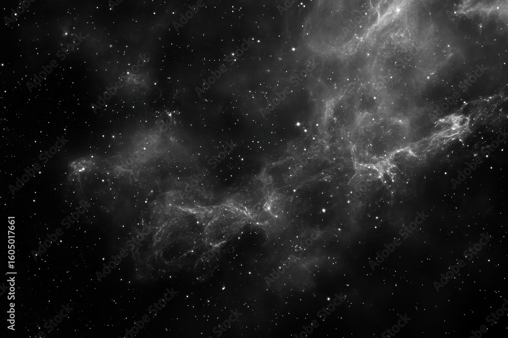 Poster starry background with cosmic elements and an alpha channel suitable for various visual projects, st