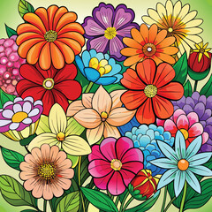 Best flower vector icon illustration 