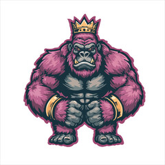 king kong vector illustration