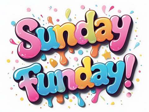 Sunday Funday Colorful Text. (1)