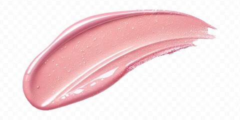  realistic 3d smooth glossy lipstick or paint swatch smear smudge in different color style isolated on white background