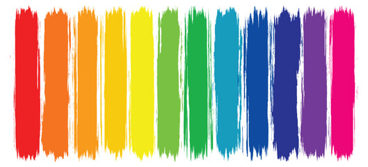 Set of grunge-inspired dry brush strokes in both black and bright colors, offering a textured, hand-painted look for creative illustrations, branding, or social media visuals.