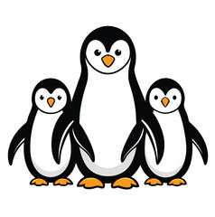 Fototapeta premium penguin animal outline vector silhouette