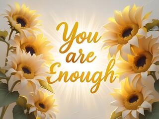 Sunflowers You Are Enough. (1)