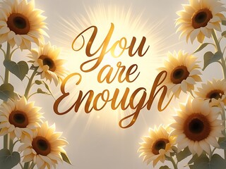 Sunflowers You Are Enough. (3)