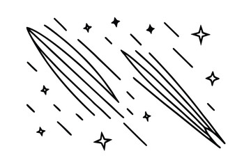 Meteor Shower Streaks