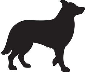 black dog silhouette