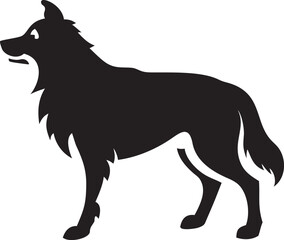 dog silhouette vector