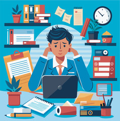 office worker in office