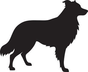 black silhouette of a dog