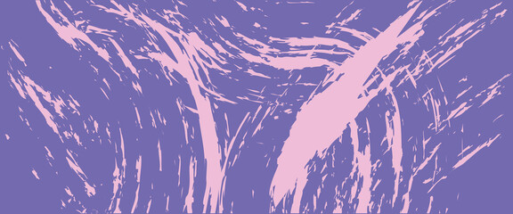 Modern abstract background with rough pink brush strokes on a muted purple canvas. Ideal for artistic designs, creative posters, or bold graphic projects. Grunge-style texture with expressive motion.