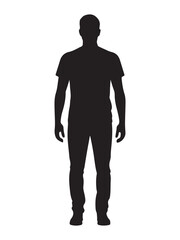 Man standing silhouette