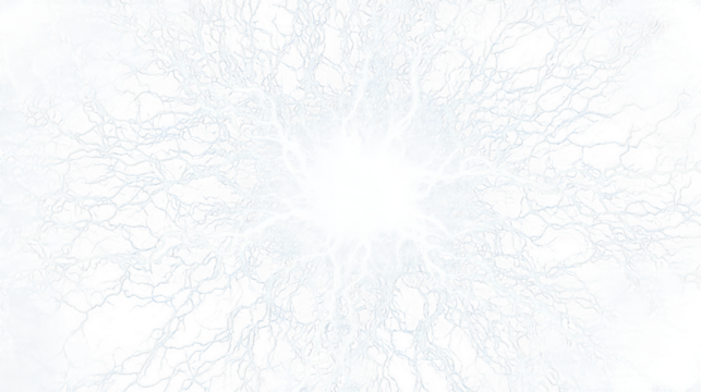 An abstract energetic burst of light and color resembling a cosmic explosion or a powerful energy release against a white backdrop isolated on transparent background