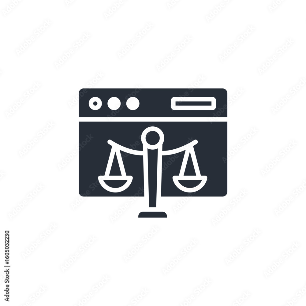 Poster digital rights icon. vector.editable stroke.linear style sign for use web design,logo.symbol illustr