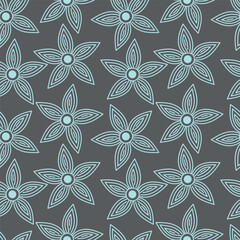 seamless pattern with flowers