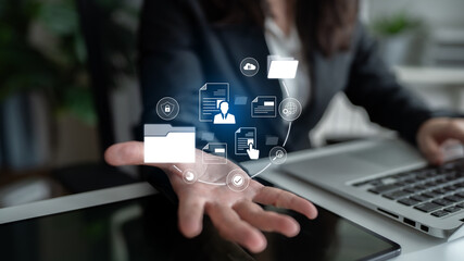 Document management system for secure file storage, organized access, and efficient digital...