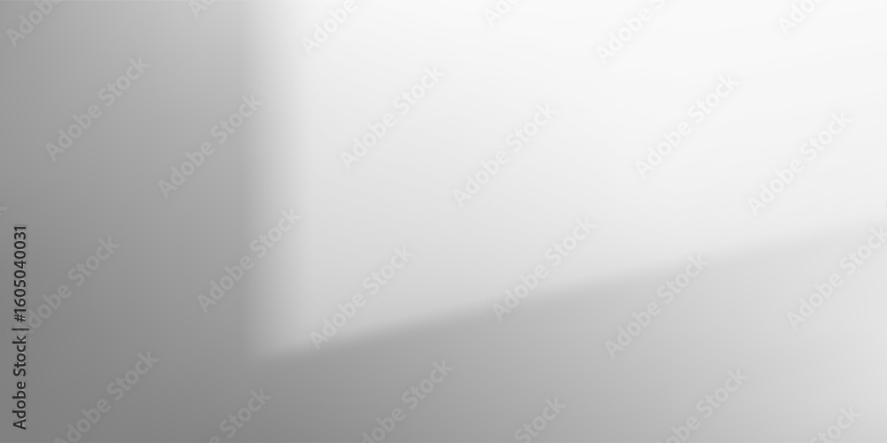 Aufkleber abstract sunlight through window creates shadow patterns on white wall in minimal room. warm interio