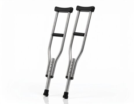 crutches isolated on white