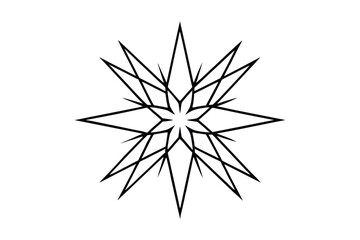 Star With Eight Radiating Points