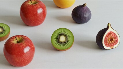 Assorted Fresh Fruits Display