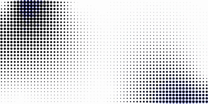 Grunge halftone gradient background. Faded grit noise texture. White and black sandy wallpaper. Retro pixelated backdrop. Anime or manga style comic overlay. Vector graphic design textured