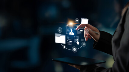 Document management system for secure file storage, organized access, and efficient digital...