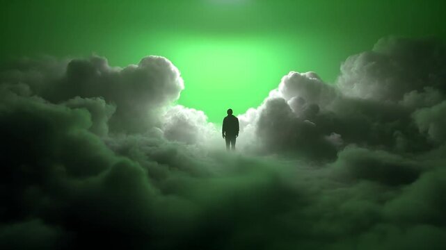 Hyper-Realistic Green Screen Cyc with Low Smoke Extending Like Mist - Cinematic V7 Effect
