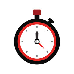 stopwatch on white background