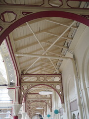 Victorian architecture the market hall roof in Derby UK