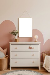Fototapeta premium Baby Room mockup with Poster Frame