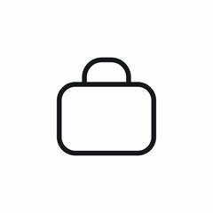 briefcase bag icon sign vector