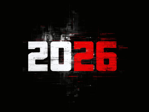 Minimalist font design text 2026 abstract geometric